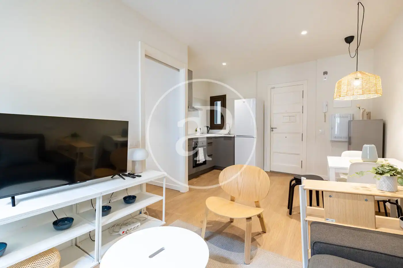 Sala de estar de Piso en venta en Barcelona con Calefacción, Amueblado y Balcón