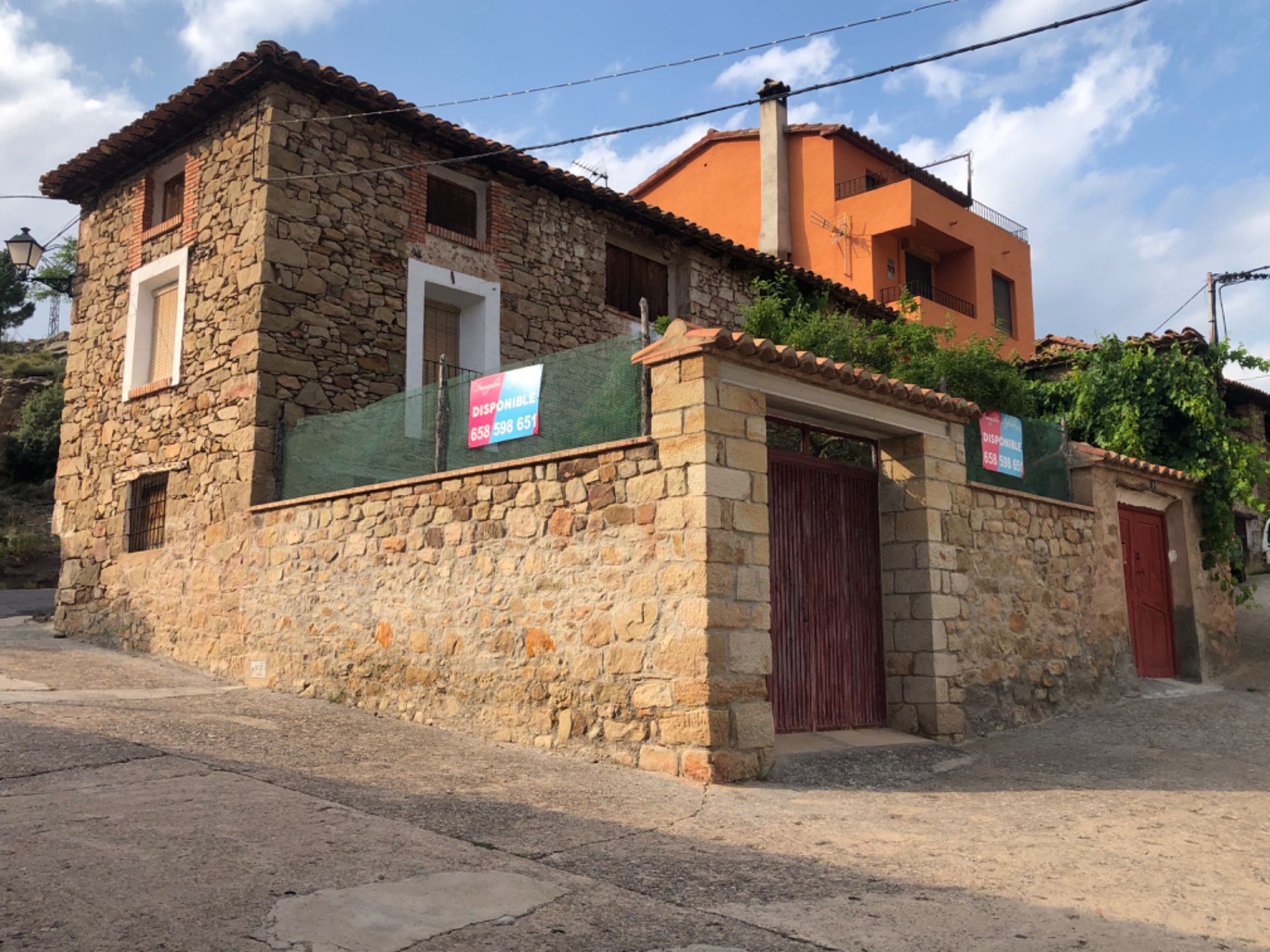 Exterior view of House or chalet for sale in Cabra de Mora  with Private garden, Terrace and Furnished