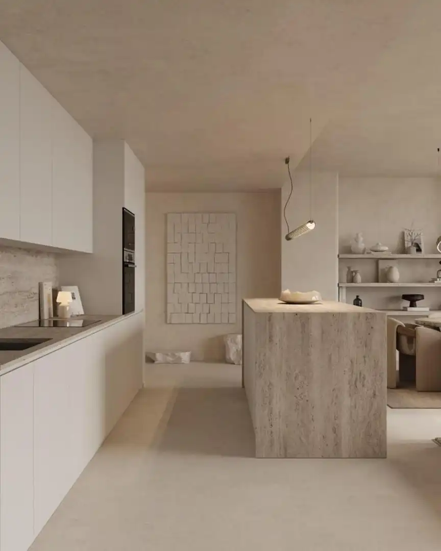 Cuina de Apartament de lloguer en Marbella amb Aire condicionat, Calefacció i Terrassa