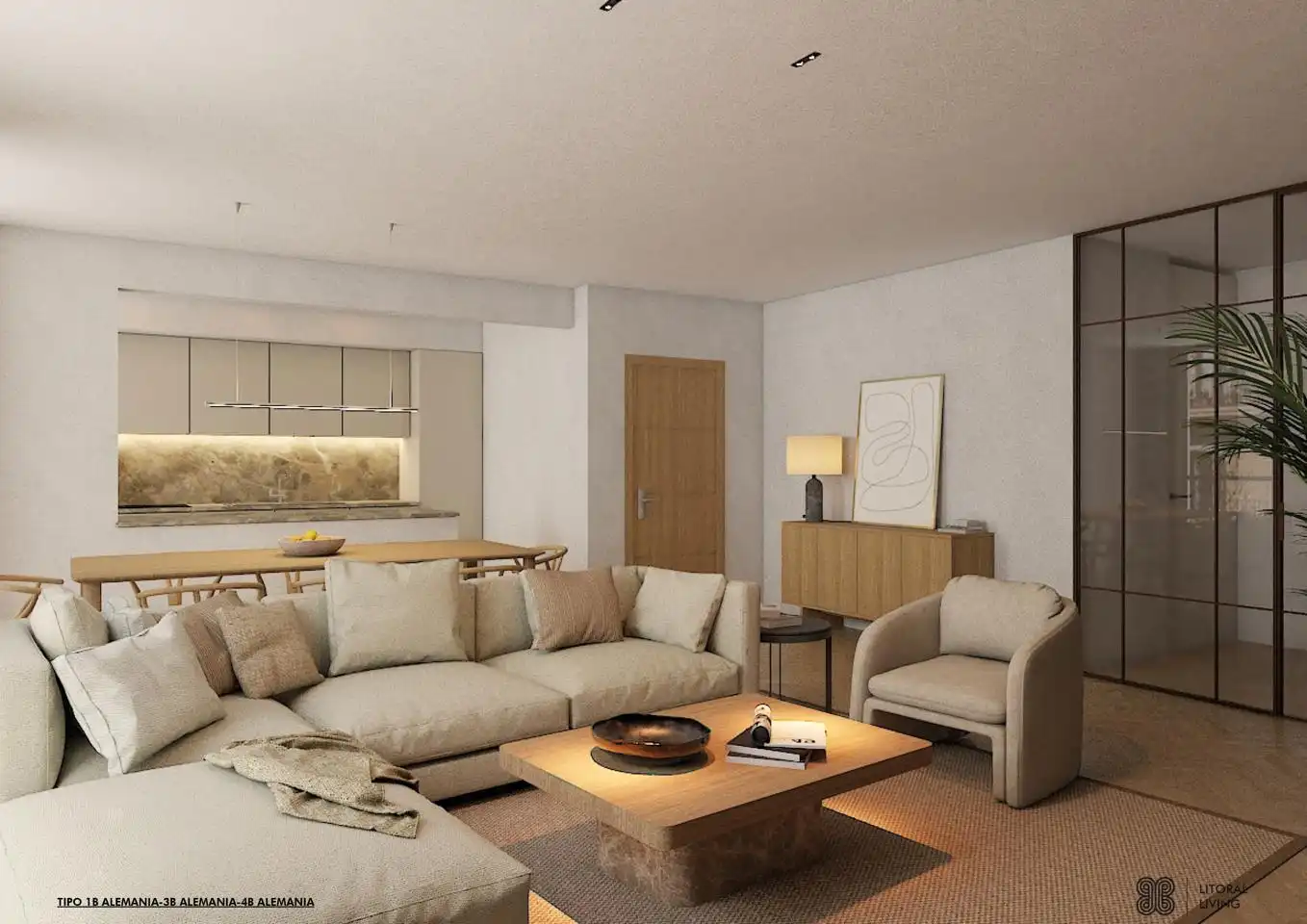 Wohnzimmer von Wohnung zum Verkauf in Huelva mit Klimaanlage