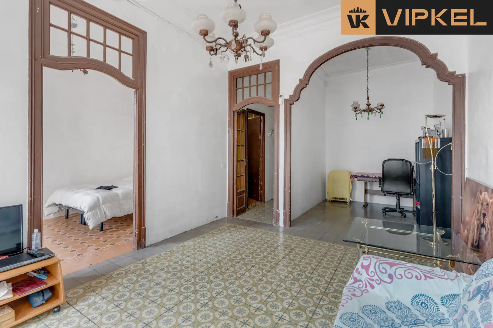 Sala d'estar de Pis en venda en Barcelona amb Terrassa, Balcó i Alarma