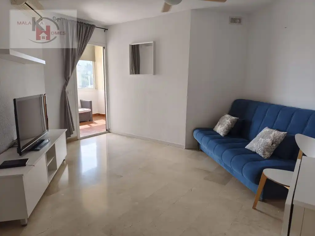 Sala de estar de Apartamento en venta en Mijas con Jardín privado y Piscina comunitaria