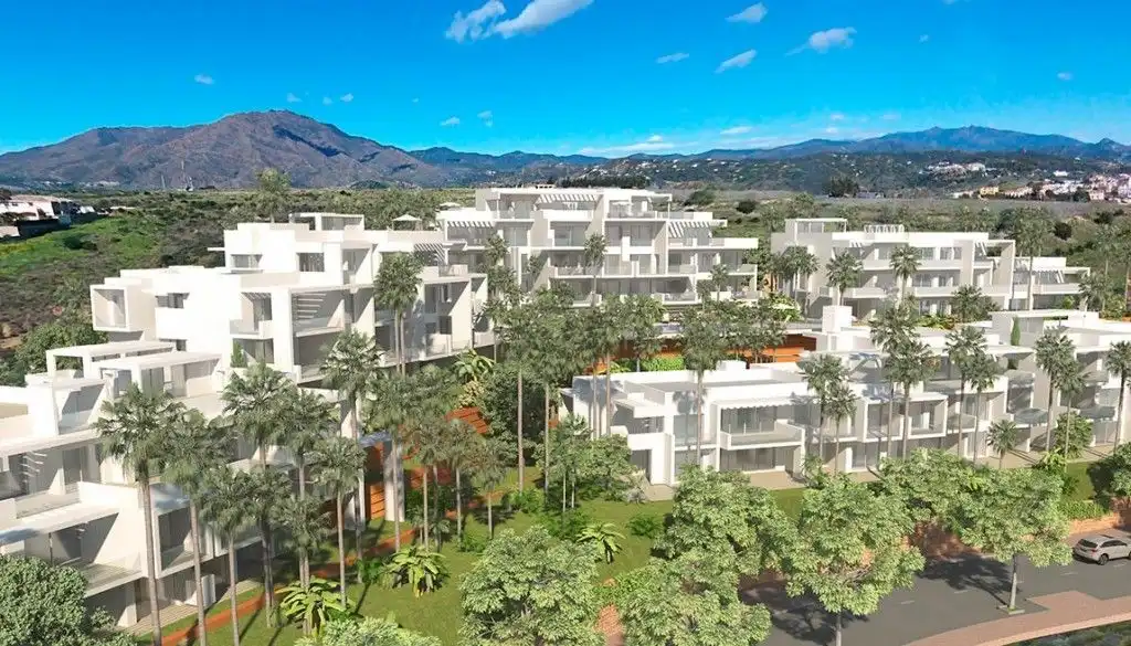 Vista exterior de Apartamento de alquiler en Estepona con Aire acondicionado, Calefacción y Terraza