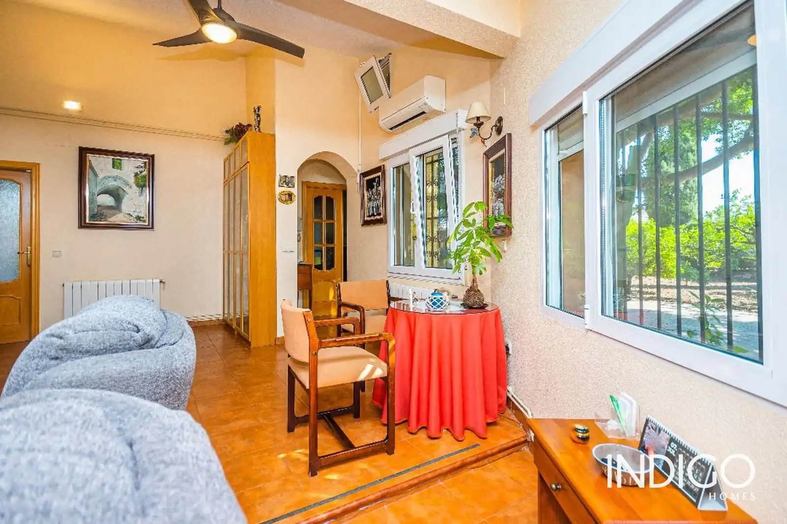 Living room of Houses for sale in San Vicente del Raspeig / Sant Vicent del Raspeig  with Air Conditioner, Heating and Terrace