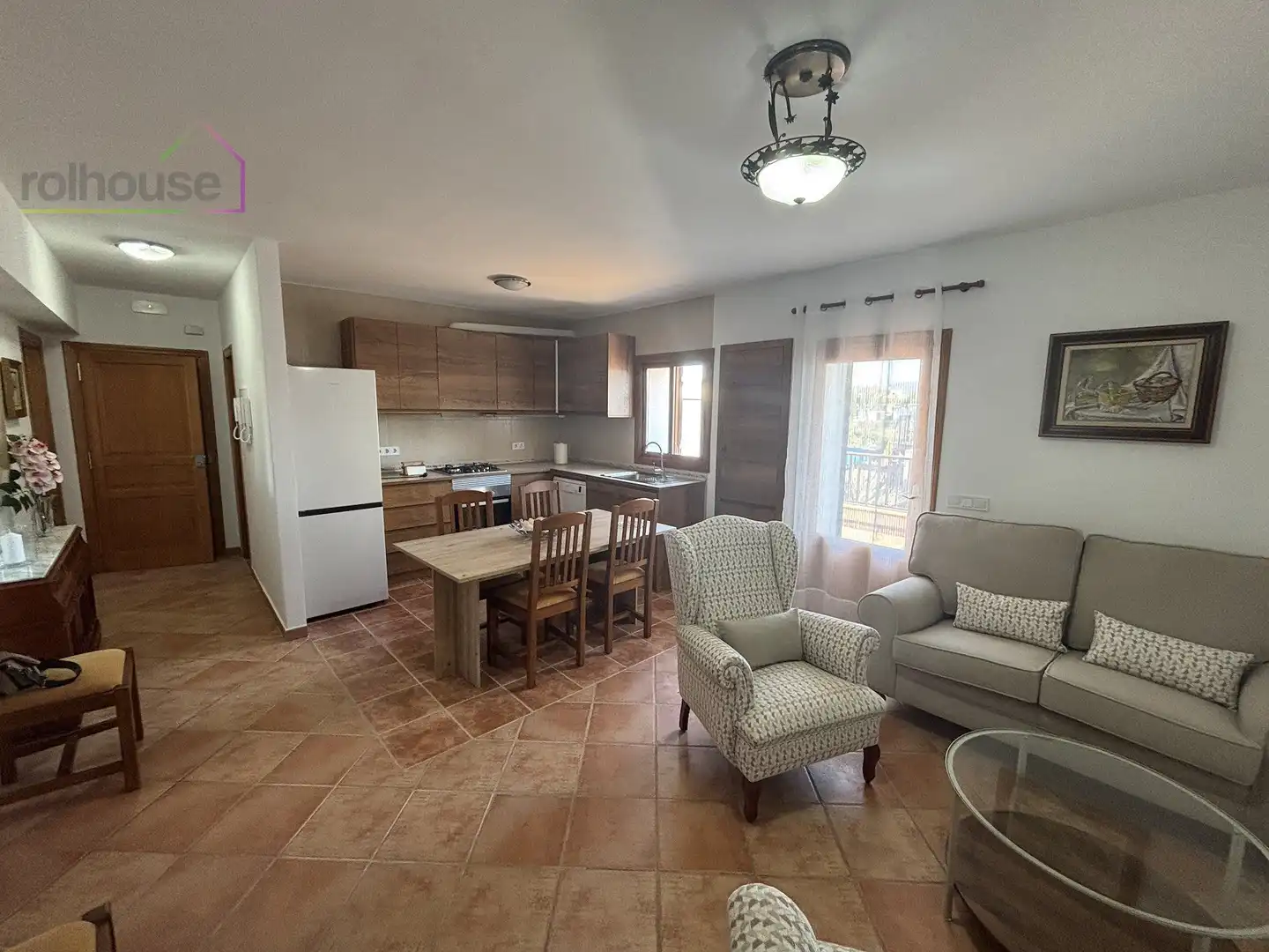 Kitchen of Flat for rent in  Palma de Mallorca  with Terrace, Furnished and TV