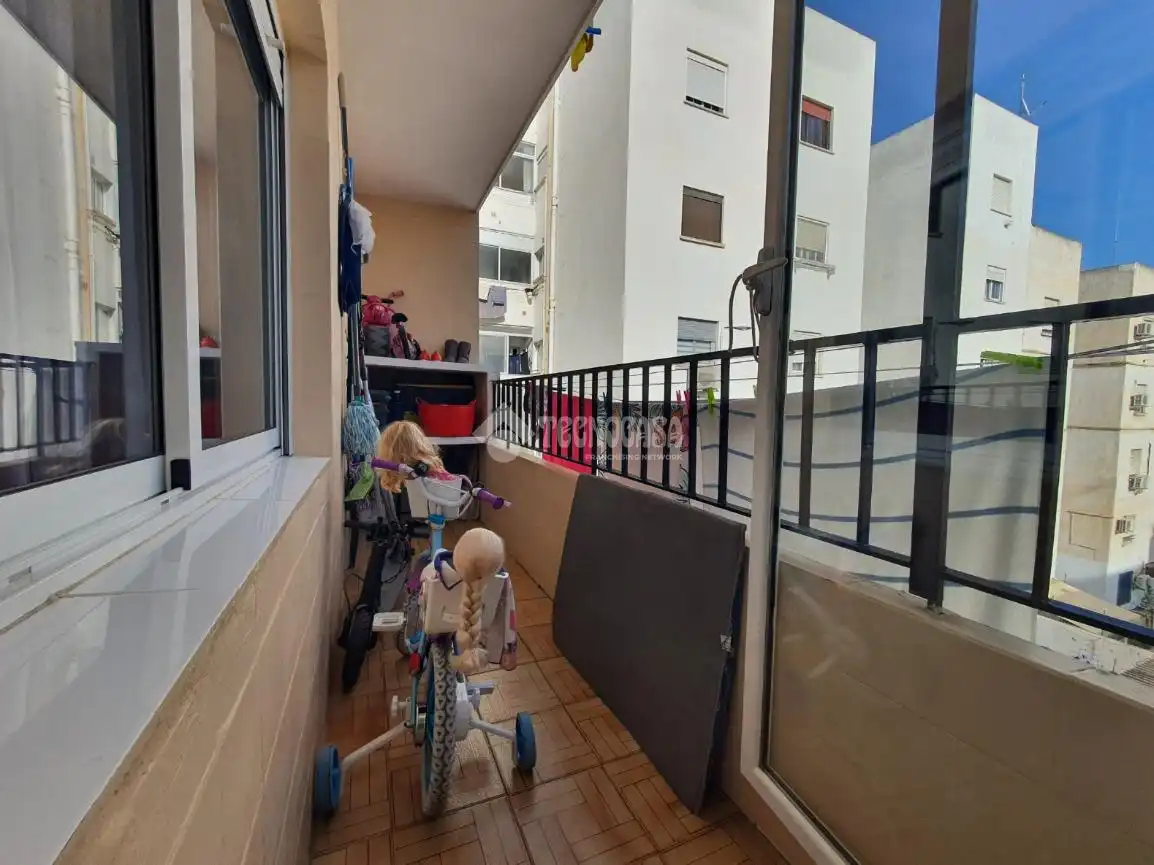 Balcony of Flat for sale in Valencia  with Air Conditioner, Parquet flooring and Balcony