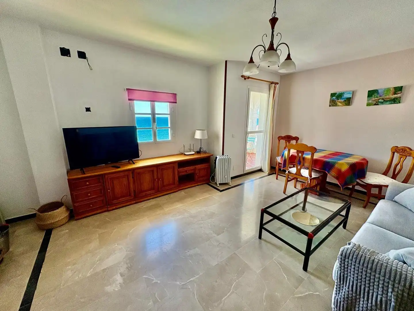 Sala de estar de Casa adosada de alquiler en Vélez-Málaga con Terraza, Amueblado y Balcón
