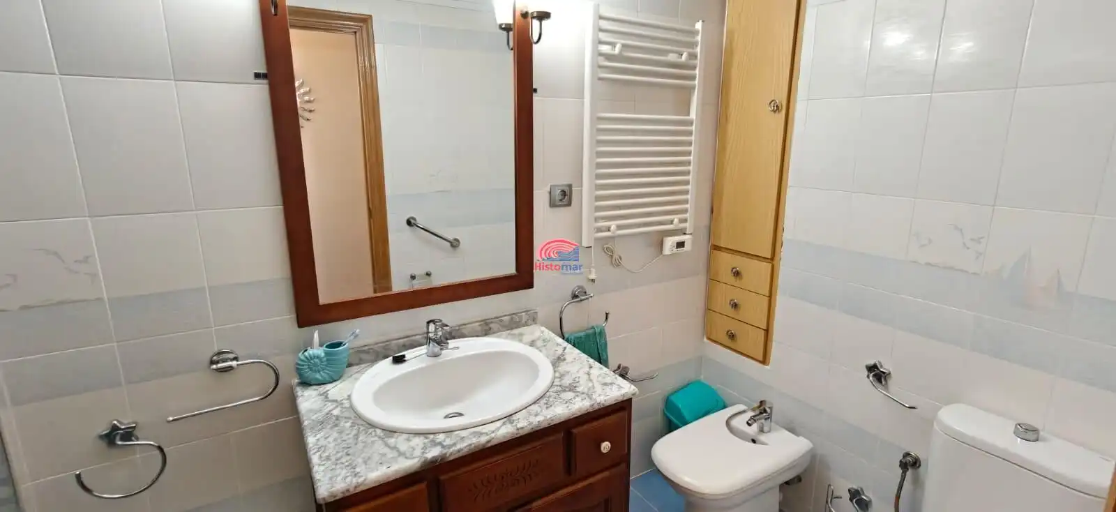 Badezimmer von Wohnung zum Verkauf in Sagunto / Sagunt mit Klimaanlage, Heizung und Balkon