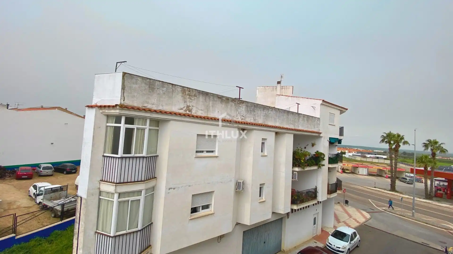 Exterior view of Flat for sale in Castuera  with Air Conditioner, Terrace and Storage room