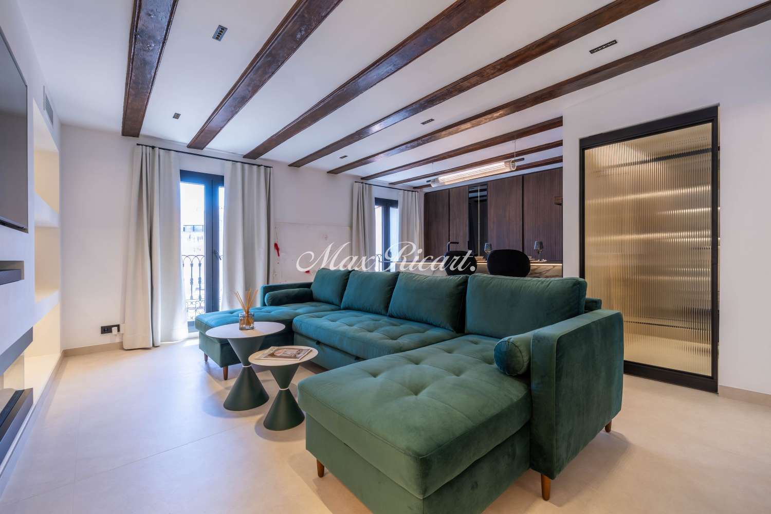 Living room of Flat to rent in  Barcelona Capital  with Air Conditioner, Heating and Furnished