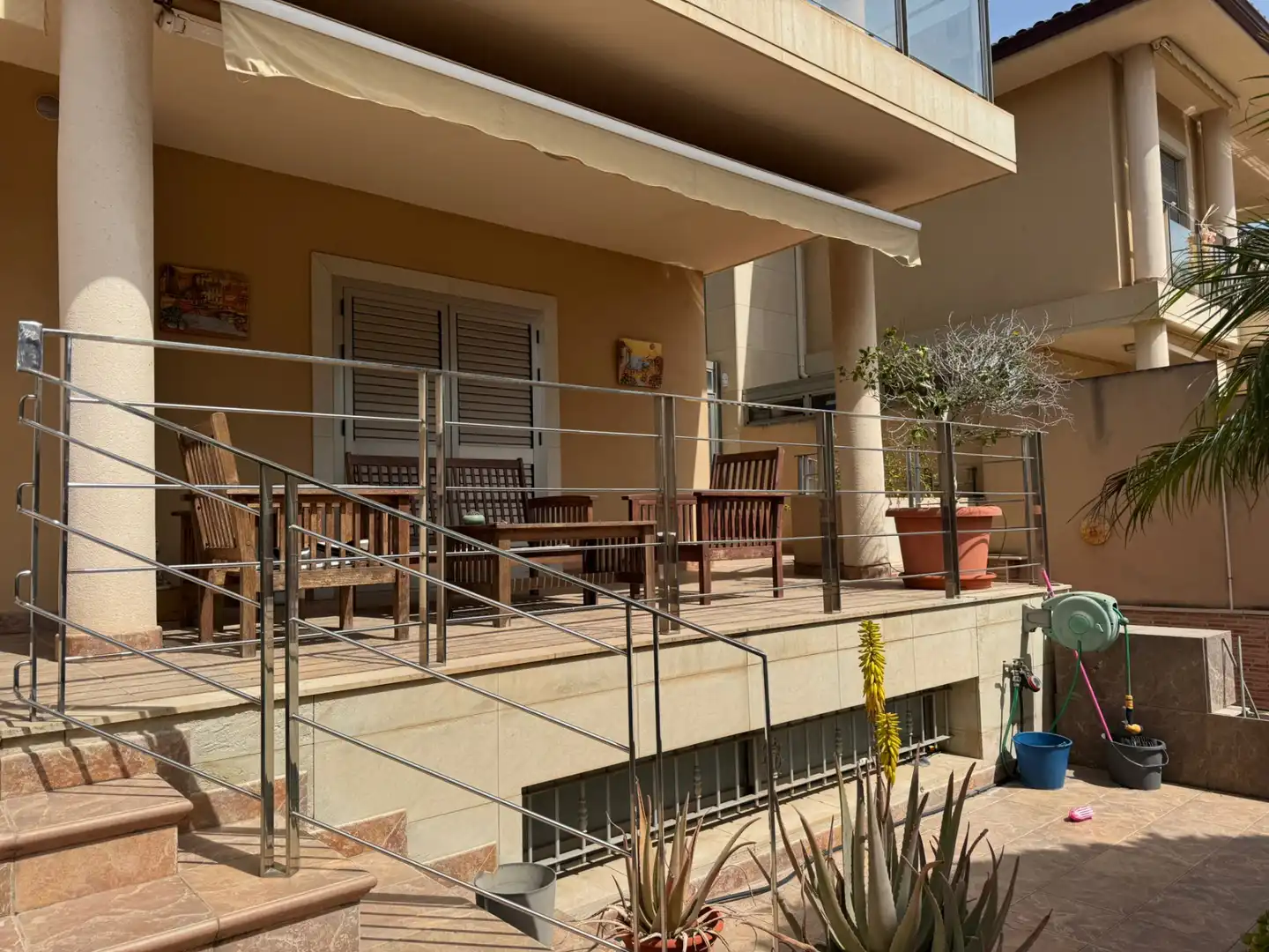 Terraza de Casa o chalet en venta en Elche / Elx con Aire acondicionado, Calefacción y Jardín privado