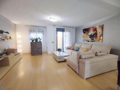 Living room of Single-family semi-detached for sale in Roquetas de Mar  with Air Conditioner, Heating and Parquet flooring