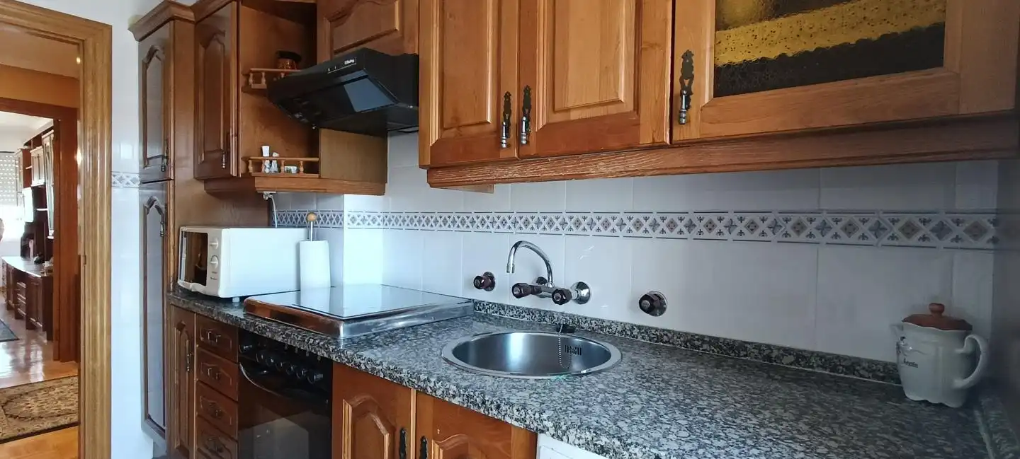 Cocina de Apartamento en venta en León Capital  con Calefacción, Parquet y Terraza