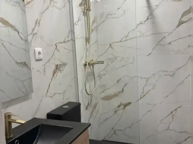 Badezimmer von Wohnung zur Miete in Mazarrón mit Klimaanlage und Möbliert