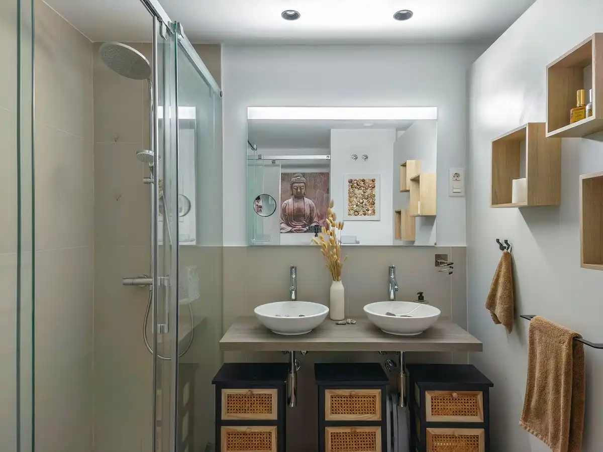 Bany de Apartament en venda en Benalmádena amb Aire condicionat, Terrassa i Traster