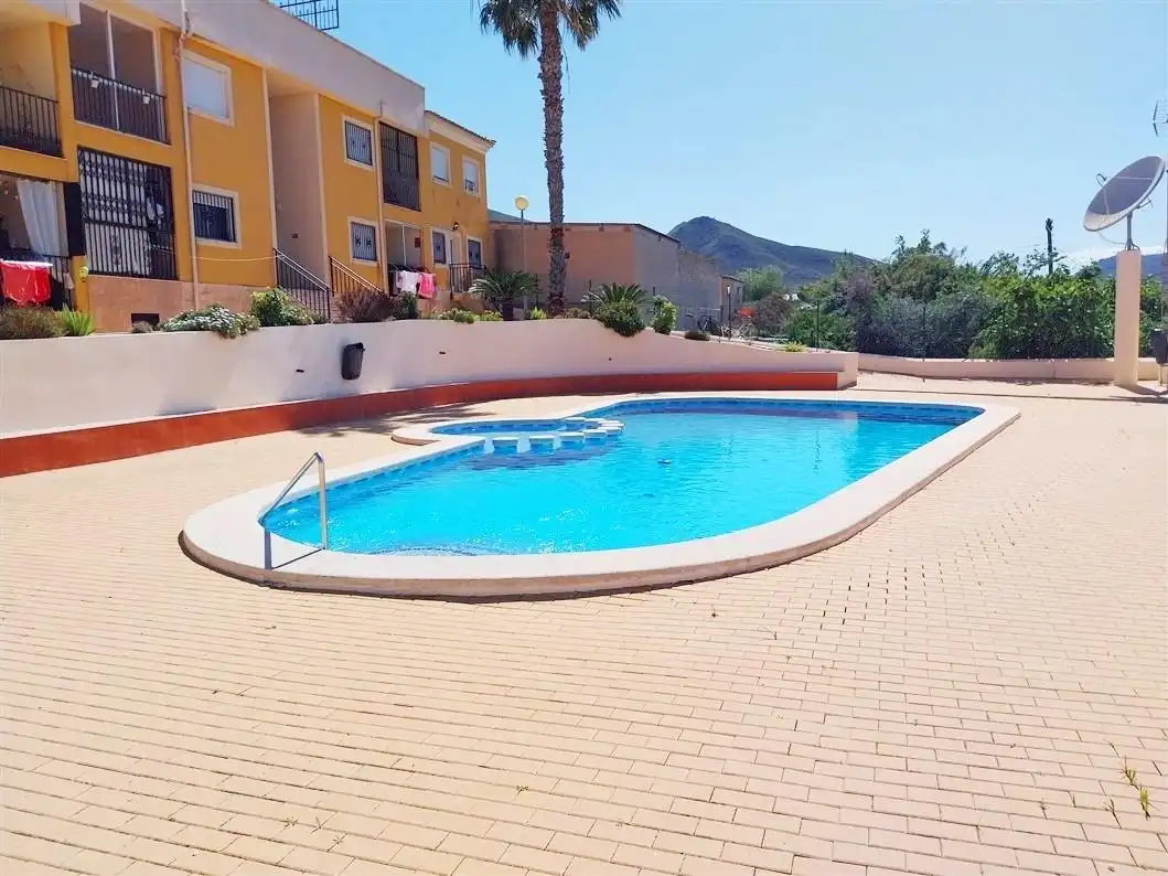 Piscina de Apartament en venda en Mazarrón amb Aire condicionat, Jardí privat i Terrassa