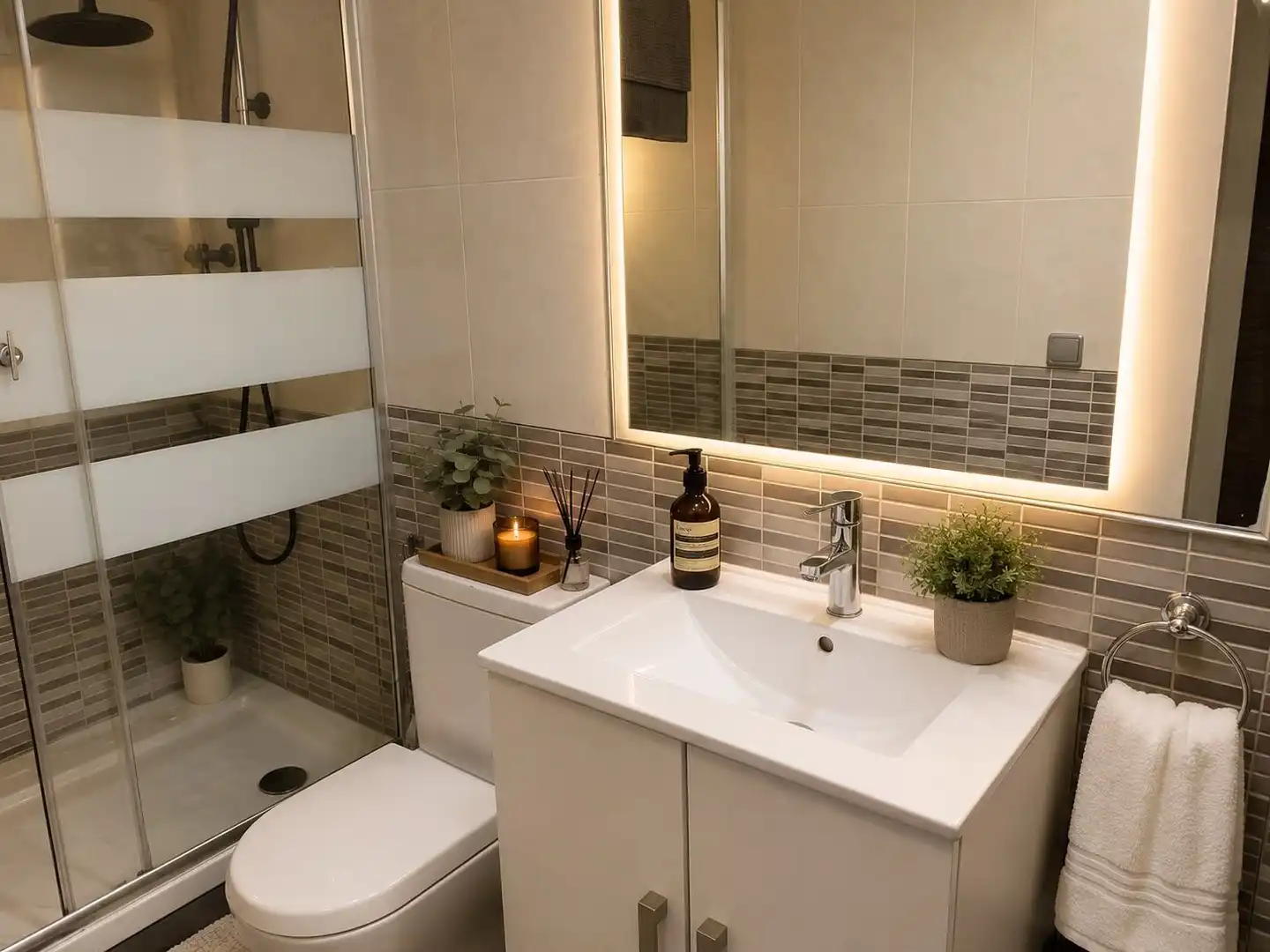 Bathroom of Flat for sale in El Masnou  with Air Conditioner