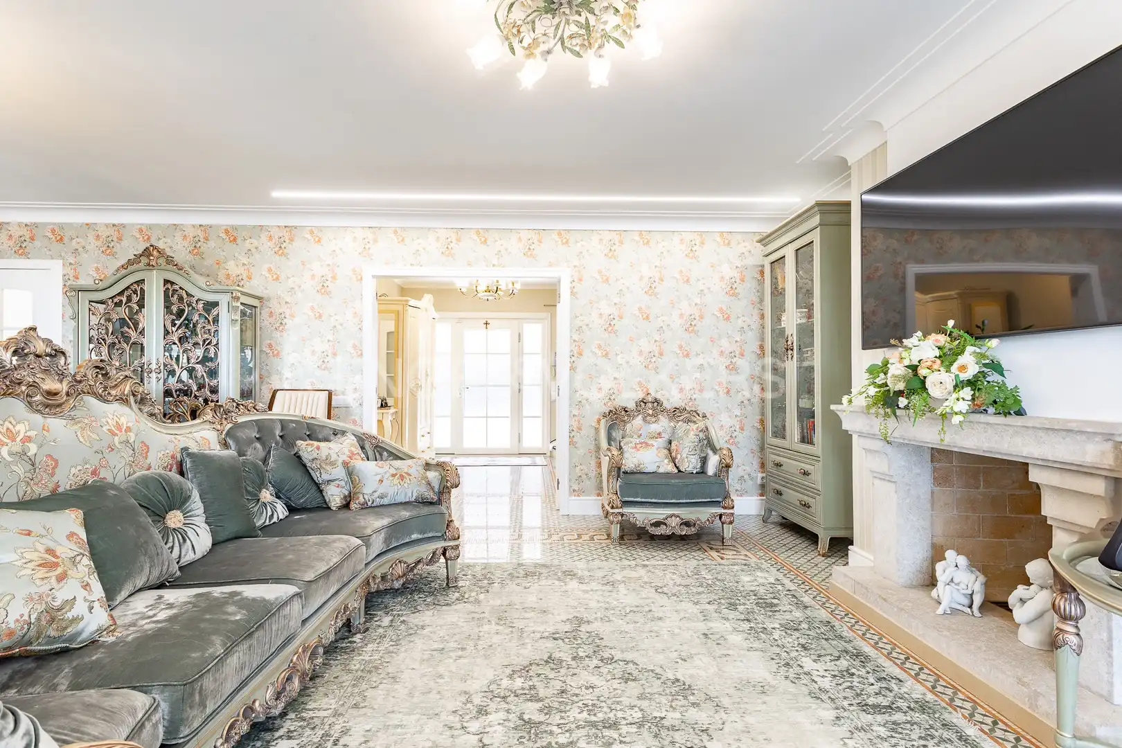 Sala de estar de Casa o chalet de alquiler en Sitges con Aire acondicionado, Calefacción y Jardín privado