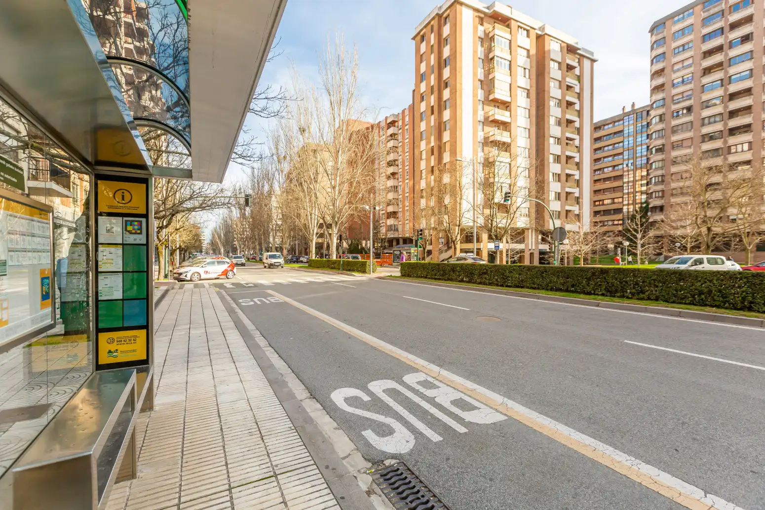 Vista exterior de Piso en venta en  Pamplona / Iruña con Calefacción, Parquet y Trastero