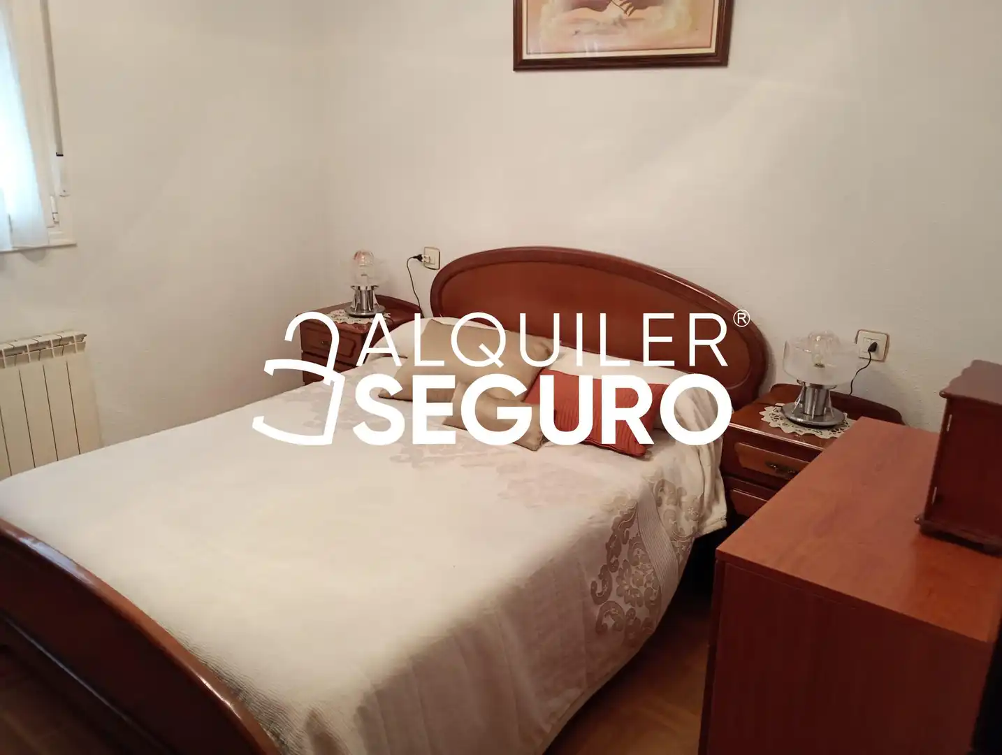 Schlafzimmer von Wohnung zur Miete in Vitoria - Gasteiz mit Heizung, Terrasse und Möbliert