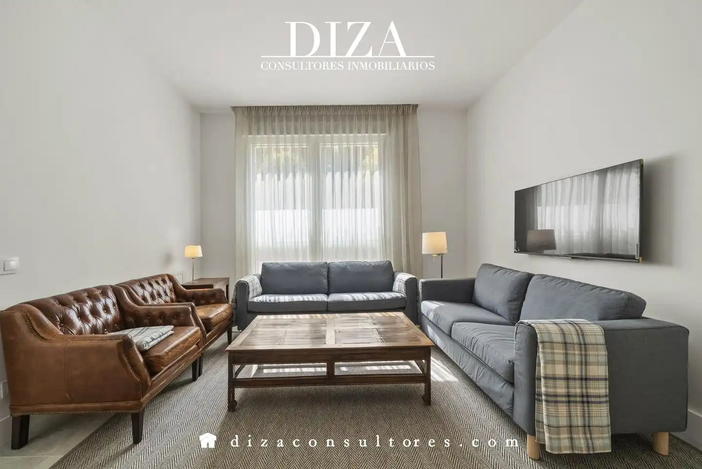 Living room of Ground floor for rent in Madrid  with Air Conditioner and Furnished