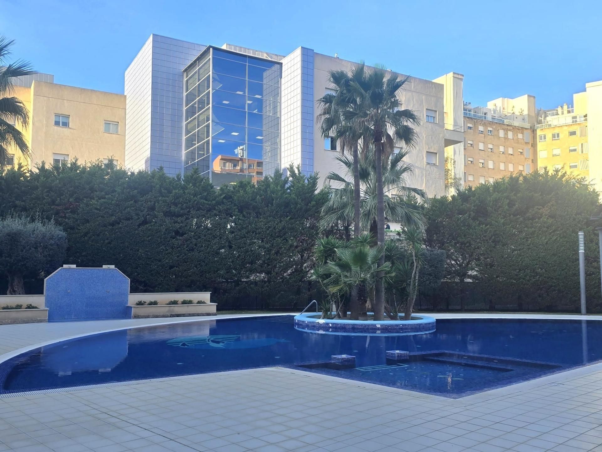 Schwimmbecken von Dachboden zum Verkauf in  Palma de Mallorca mit Klimaanlage, Privatgarten und Terrasse