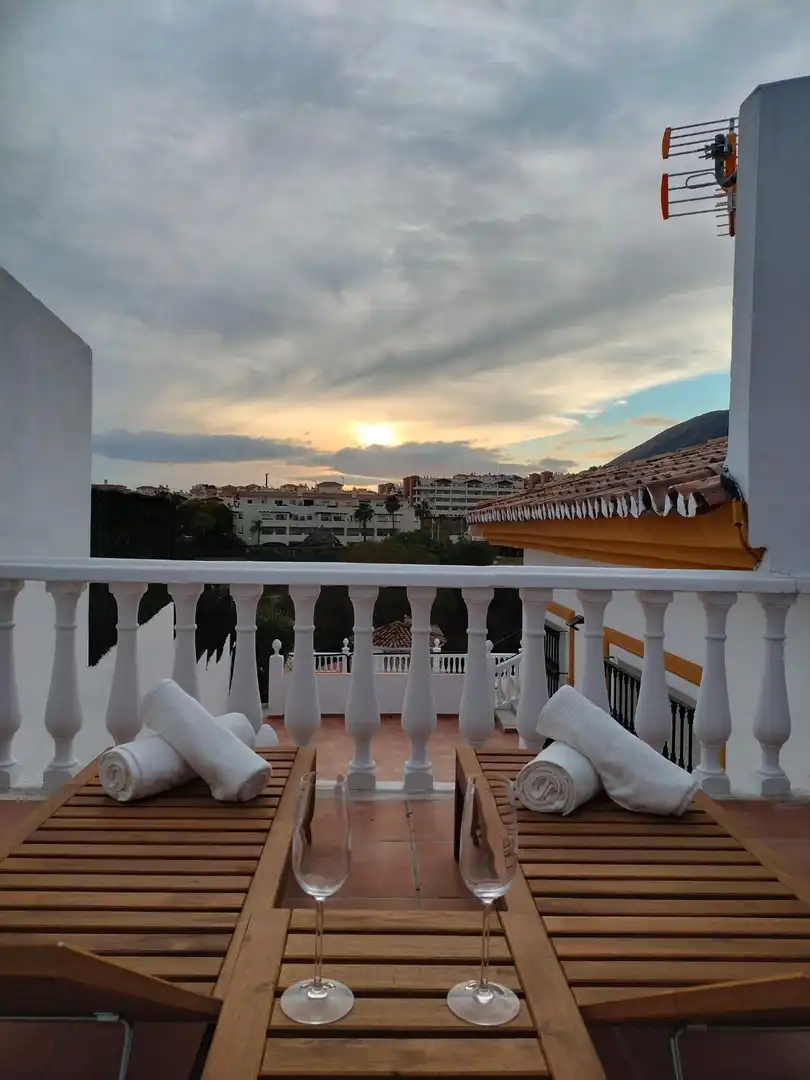 Terraza de Casa o chalet en venta en Benalmádena con Aire acondicionado, Calefacción y Jardín privado