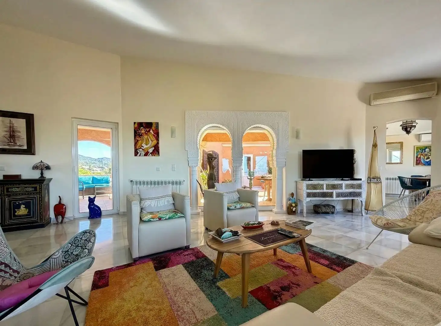 Sala d'estar de Casa o xalet en venda en Turre amb Aire condicionat, Terrassa i Traster
