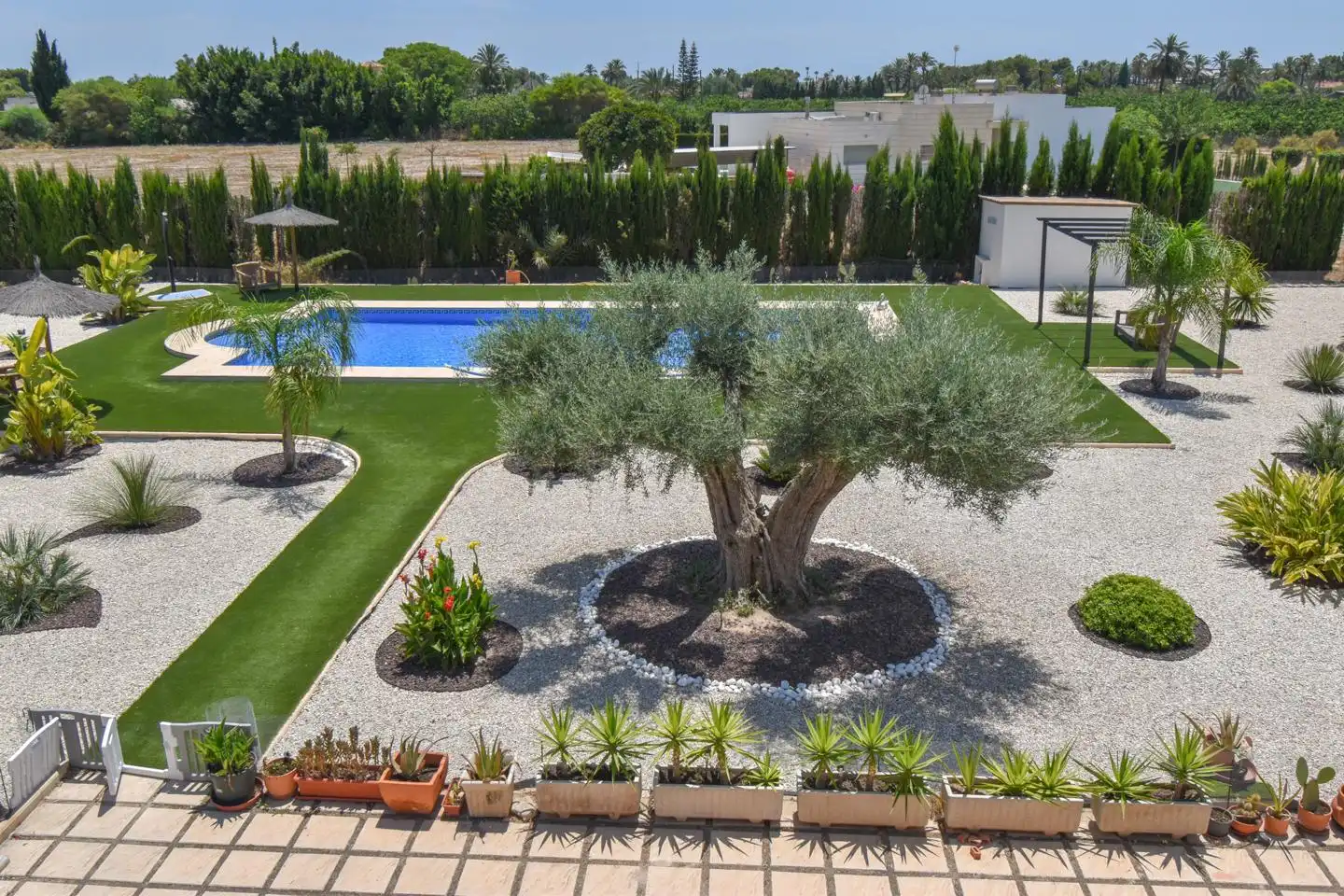 Jardí de Casa o xalet en venda en Elche / Elx amb Aire condicionat, Calefacció i Jardí privat