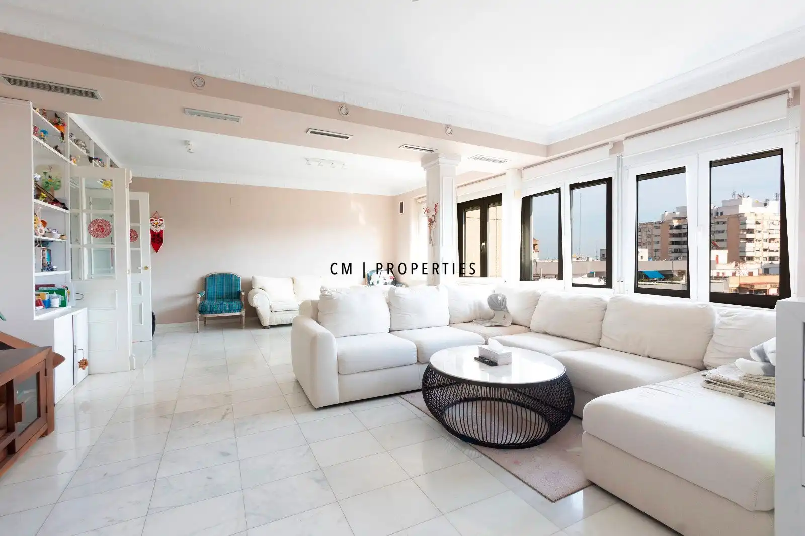 Sala de estar de Piso en venta en Valencia con Aire acondicionado, Amueblado y Balcón