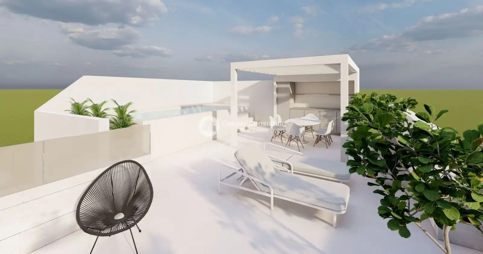 Penthouse mit Pool zum Verkauf in Pilar de la Horadada ciudad