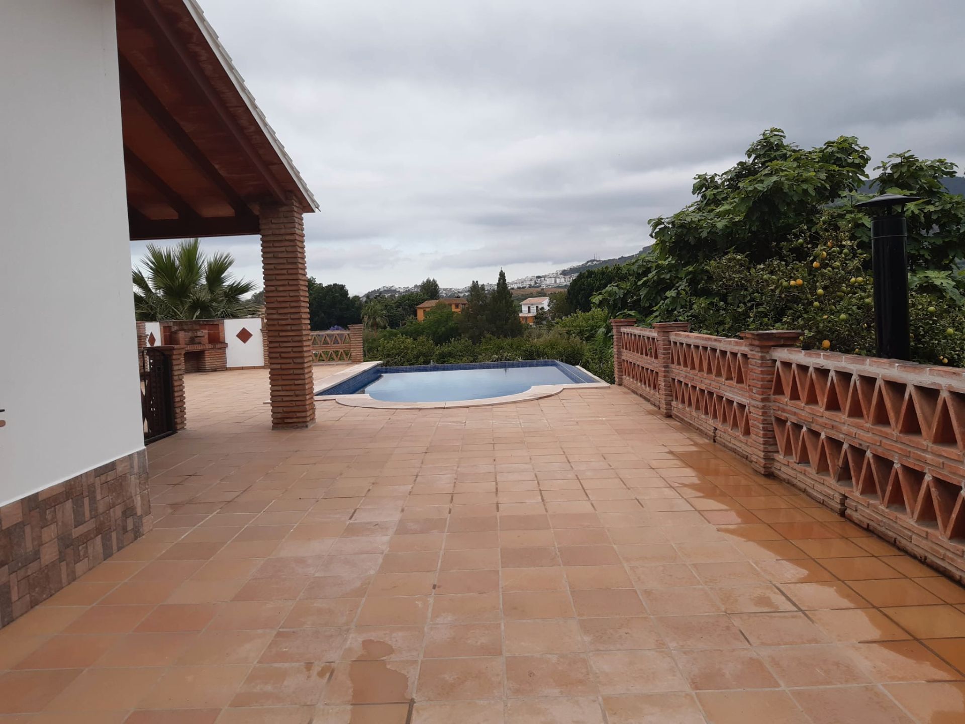 Piscina de Finca rústica de lloguer en Álora amb Aire condicionat, Terrassa i Piscina