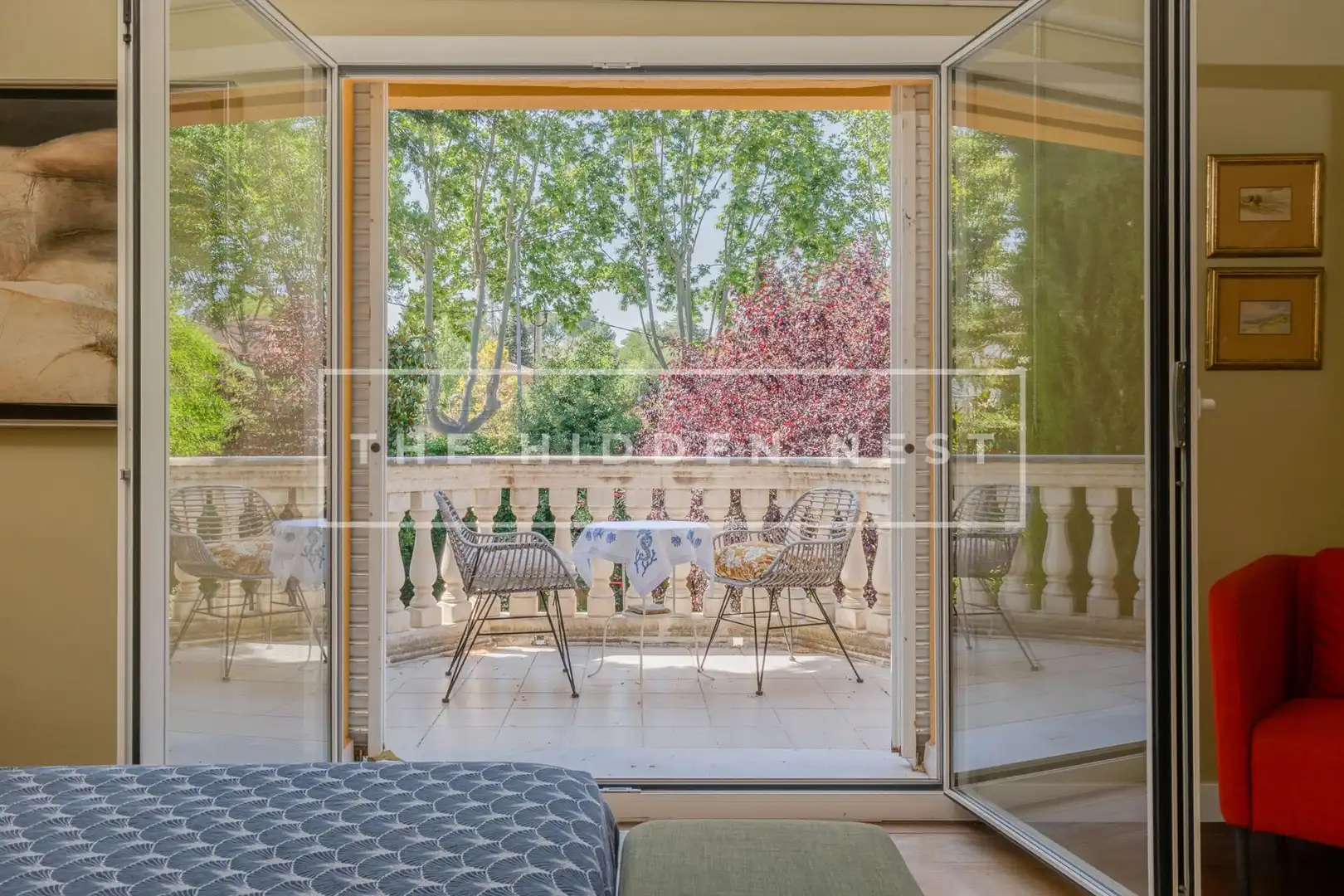 Terrassa de Casa o xalet en venda en Sant Cugat del Vallès amb Aire condicionat, Calefacció i Jardí privat