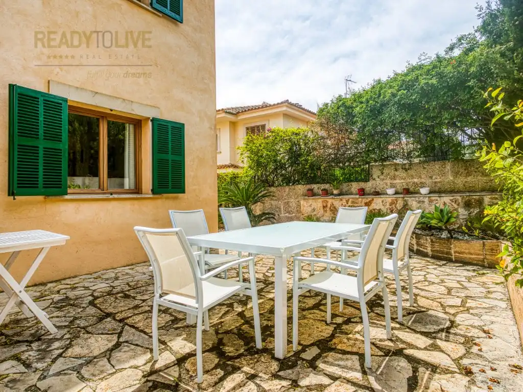 Garten von Einfamilien-Reihenhaus zum Verkauf in Alcúdia mit Klimaanlage, Privatgarten und Terrasse