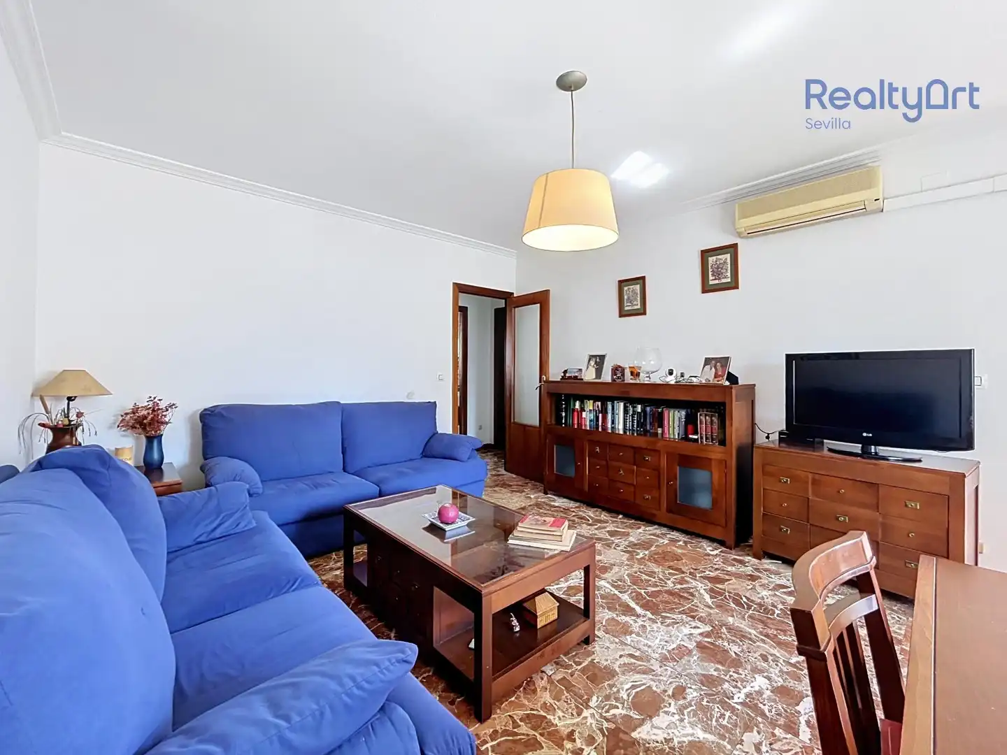 Sala de estar de Piso en venta en Sevilla con Aire acondicionado, Jardín privado y Balcón