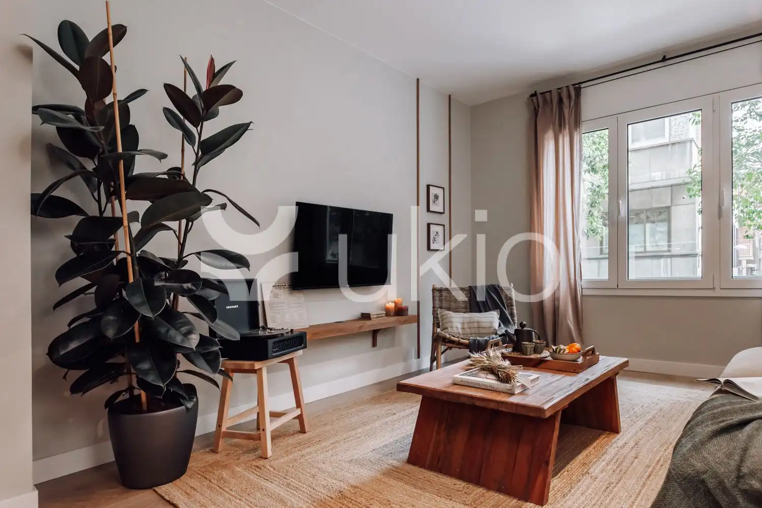 Wohnzimmer von Wohnungen zur Miete in Barcelona mit Klimaanlage, Heizung und Möbliert