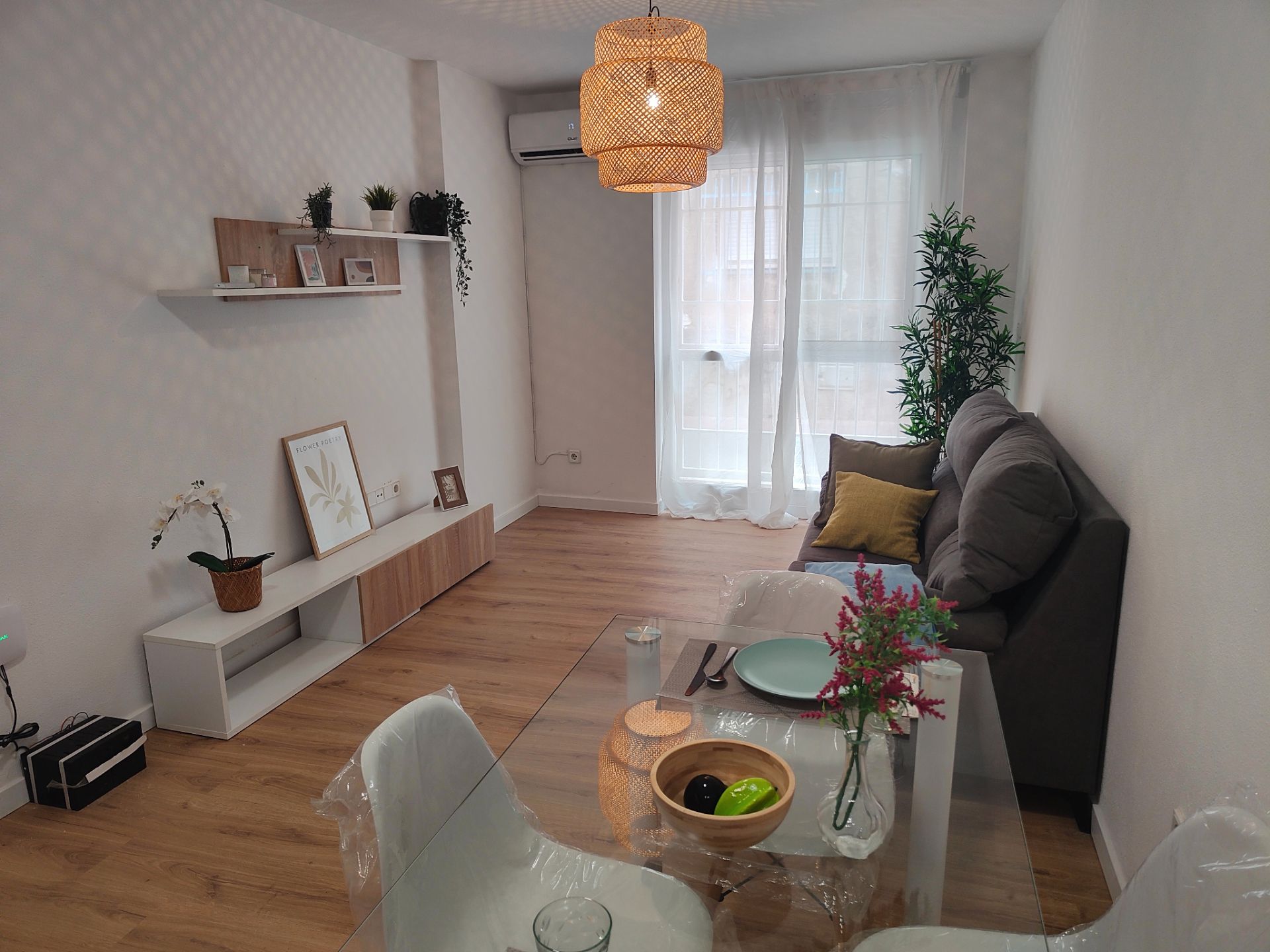 Sala de estar de Piso en venta en  Murcia Capital con Aire acondicionado, Calefacción y Parquet