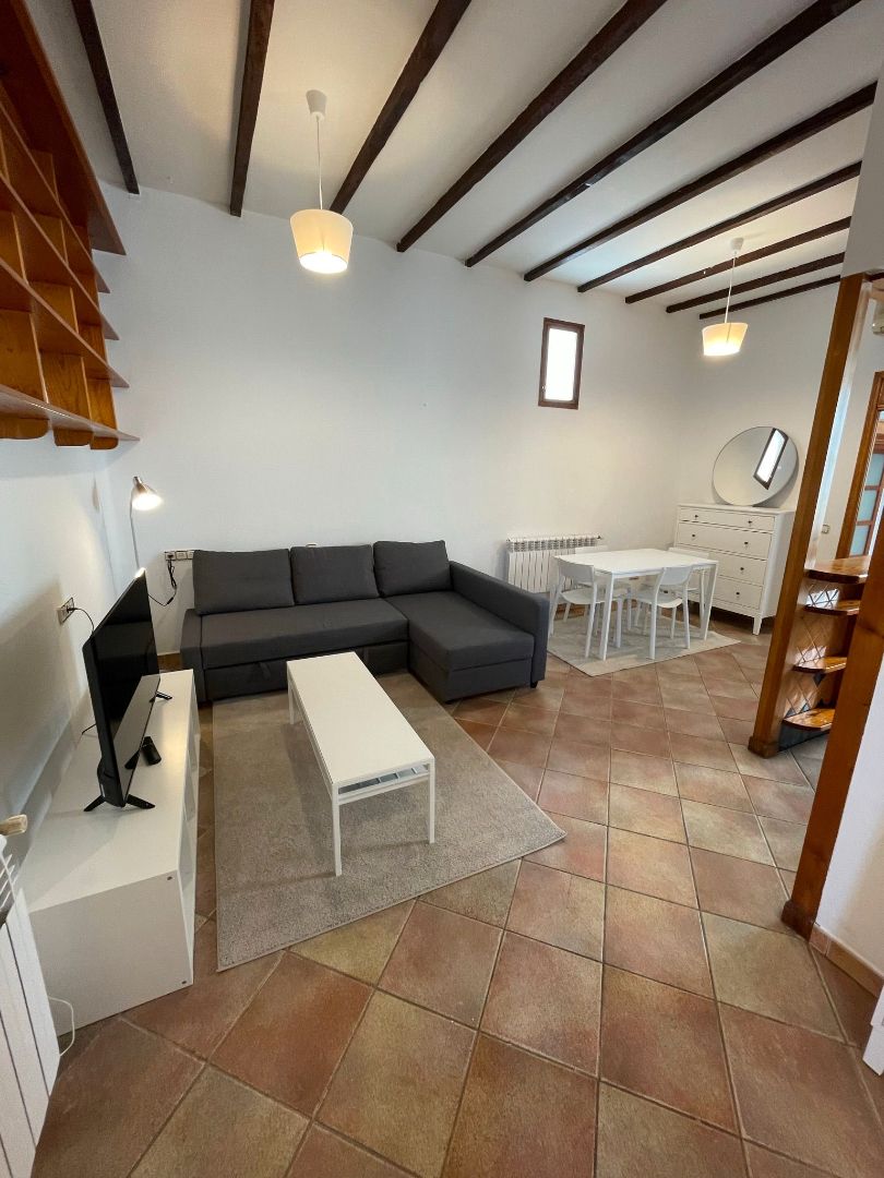 Living room of Apartment to rent in  Madrid Capital  with Furnished, Oven and Washing machine