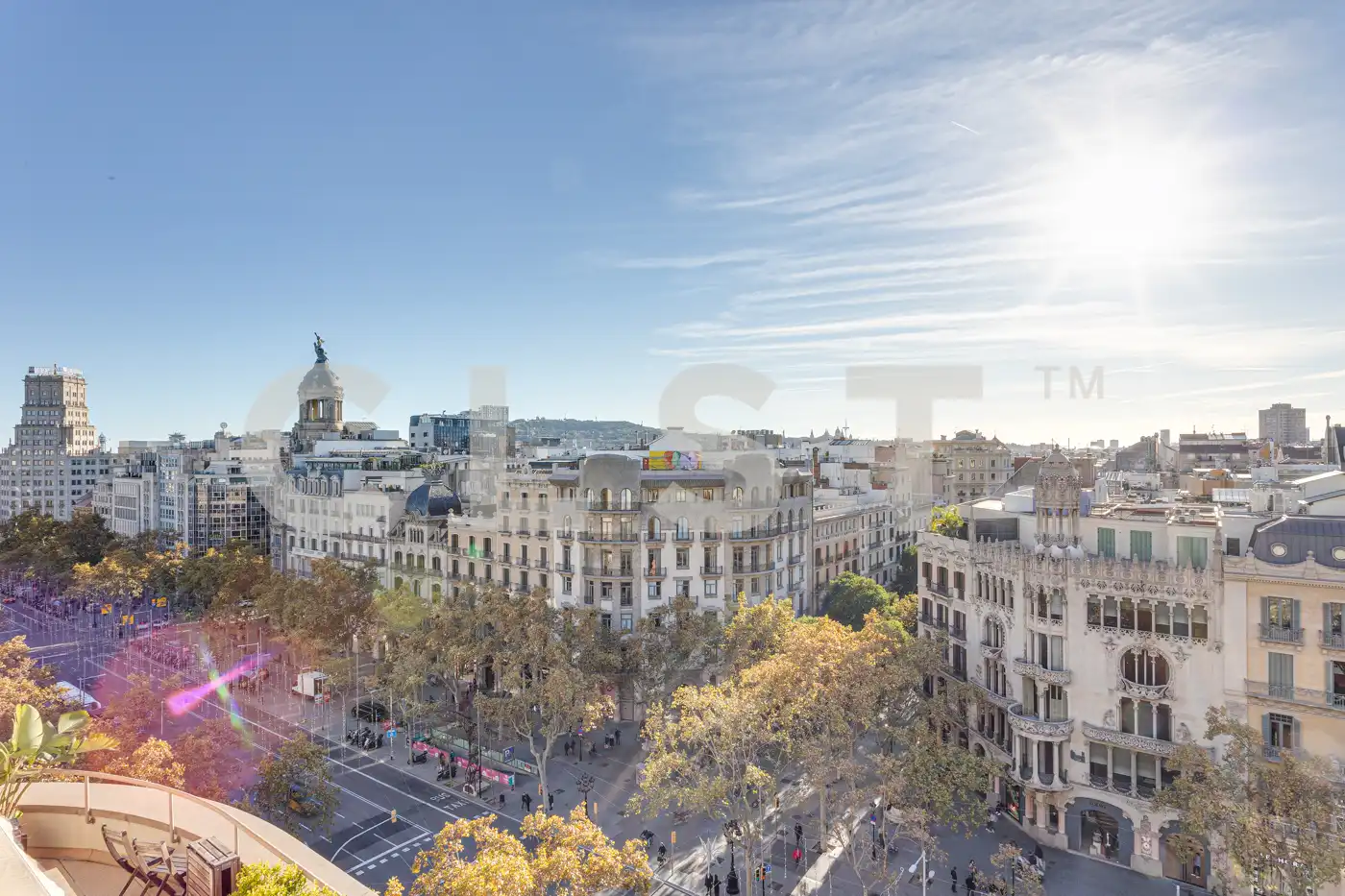 Außenansicht von Dachboden zur Miete in Barcelona mit Klimaanlage, Heizung und Terrasse