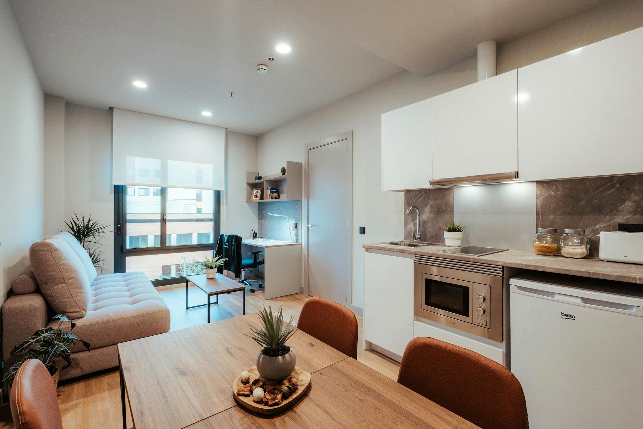 Sala d'estar de Pis de lloguer en  Barcelona Capital amb Aire condicionat, Calefacció i Moblat