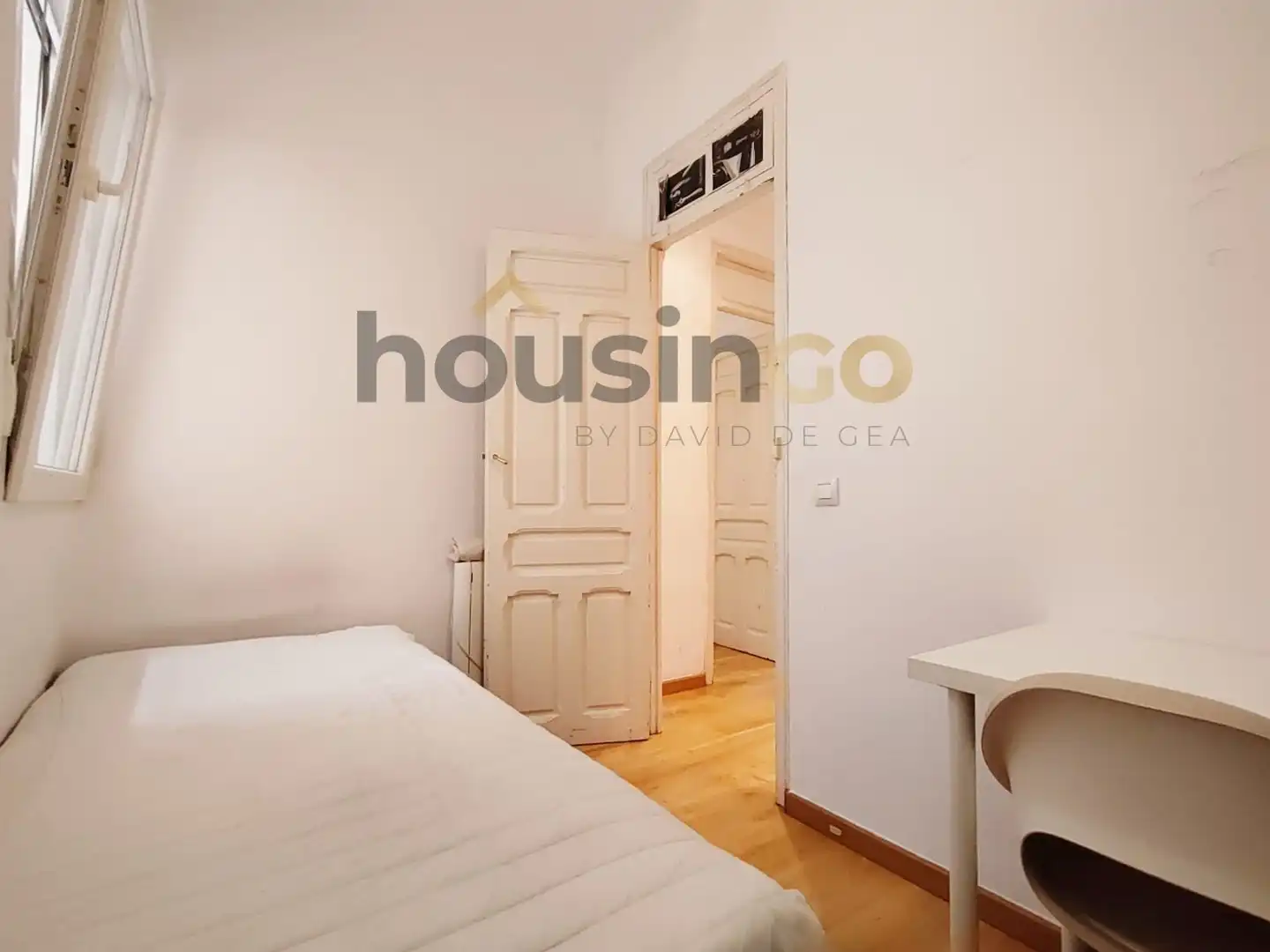 Bedroom of Flat for rent in Madrid  with Heating and Furnished