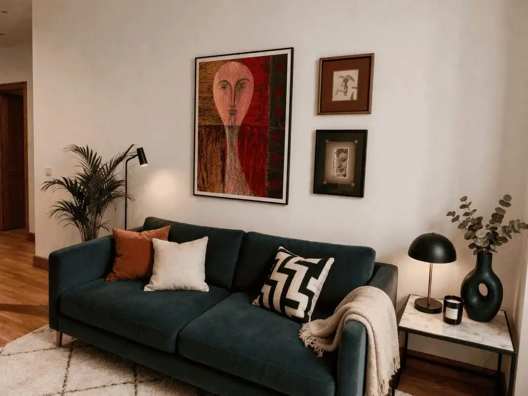 Sala de estar de Piso en venta en  Madrid Capital con Aire acondicionado, Calefacción y Amueblado