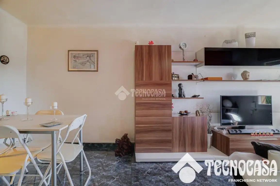Sala de estar de Piso en venta en Badalona con Parquet
