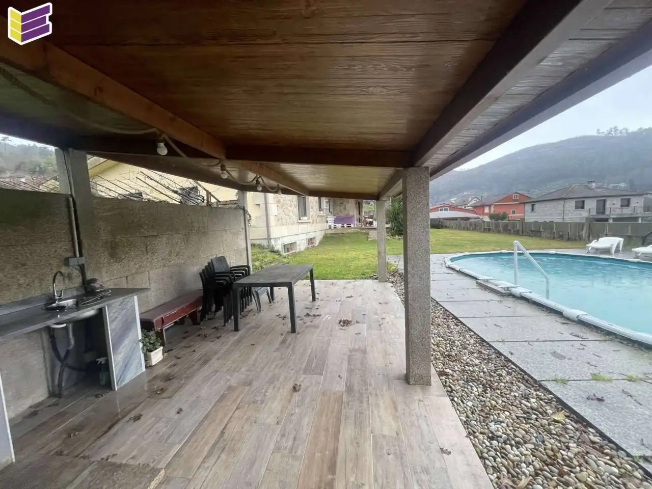 Terraza de Casa o chalet en venta en Salceda de Caselas con Calefacción, Terraza y Piscina