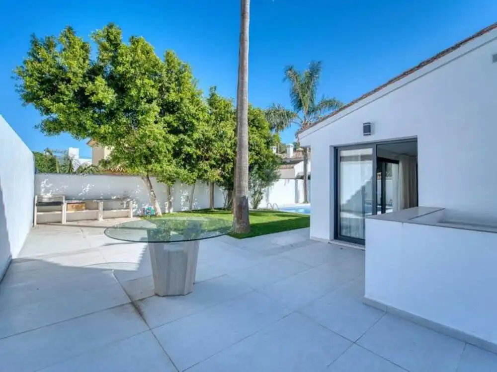 Terraza de Casa o chalet de alquiler en Marbella con Aire acondicionado, Jardín privado y Terraza