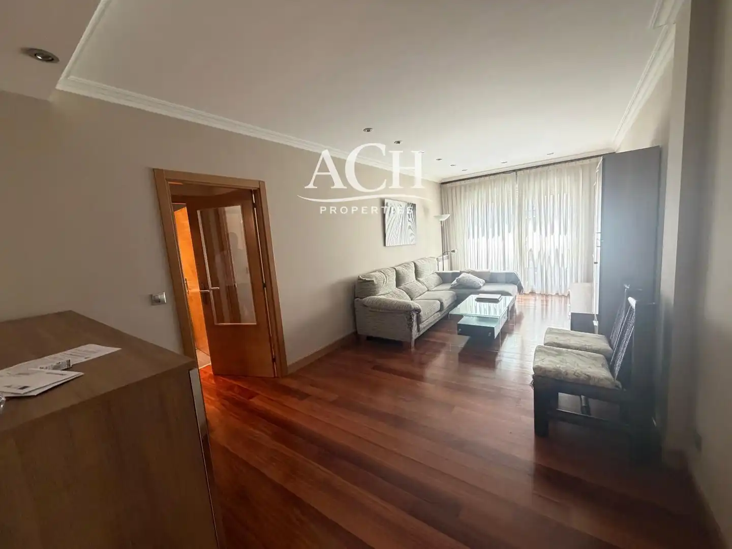 Wohnzimmer von Wohnung zur Miete in Bilbao  mit Heizung, Parkett und Möbliert