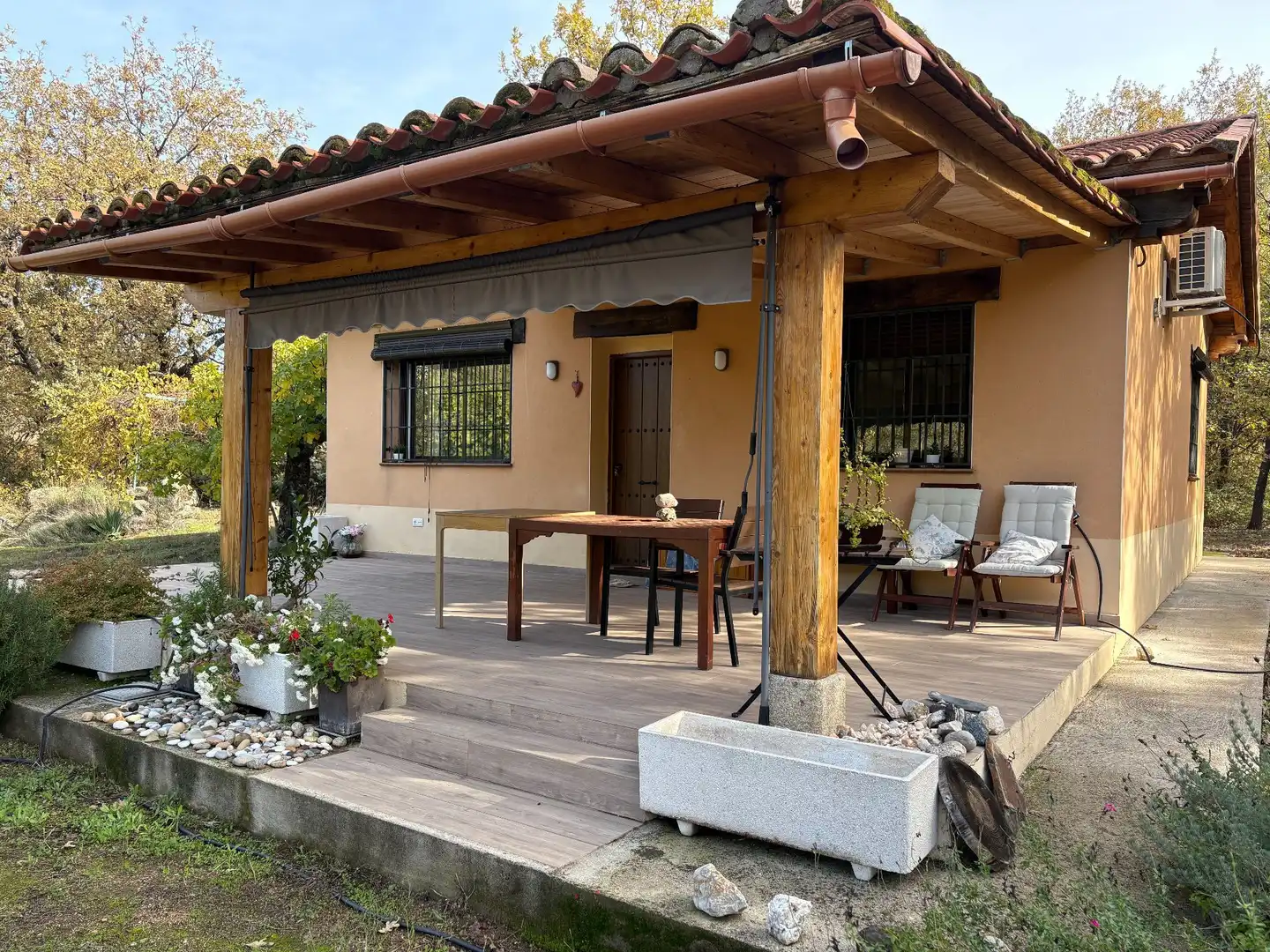 Terraza de Casa o chalet en venta en Villanueva de la Vera con Aire acondicionado y Jardín privado