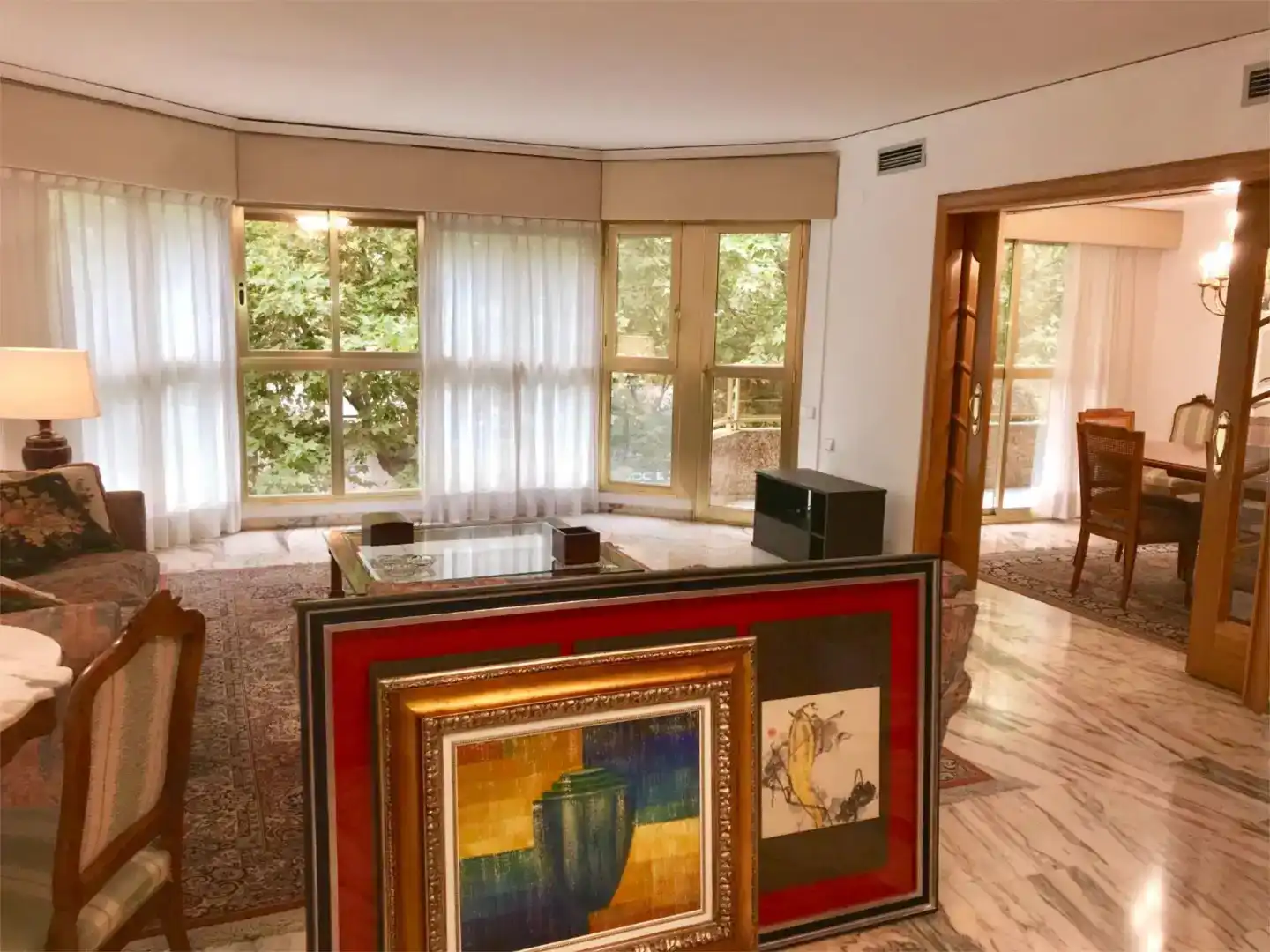Wohnzimmer von Wohnung zur Miete in Gandia mit Klimaanlage und Balkon