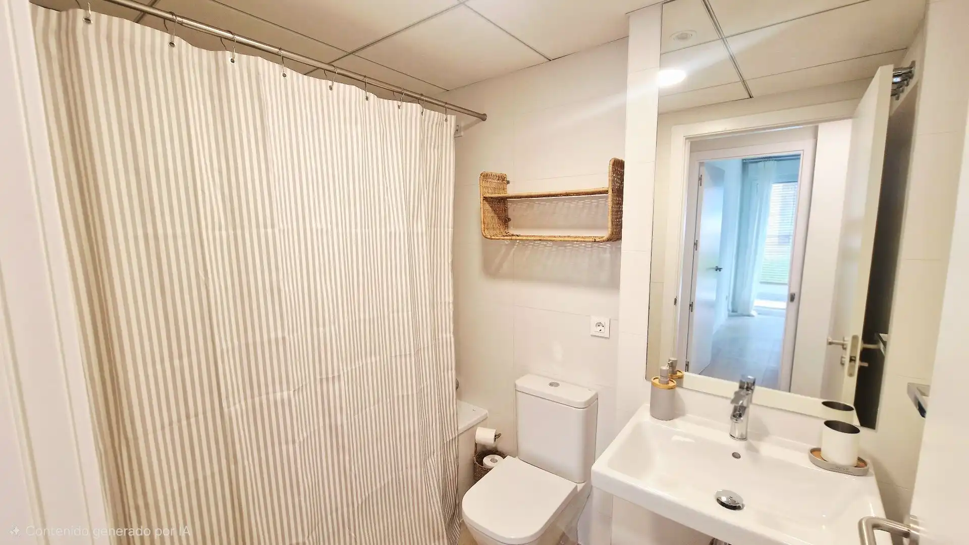Badezimmer von Wohnungen zur Miete in Jávea / Xàbia mit Klimaanlage, Heizung und Privatgarten