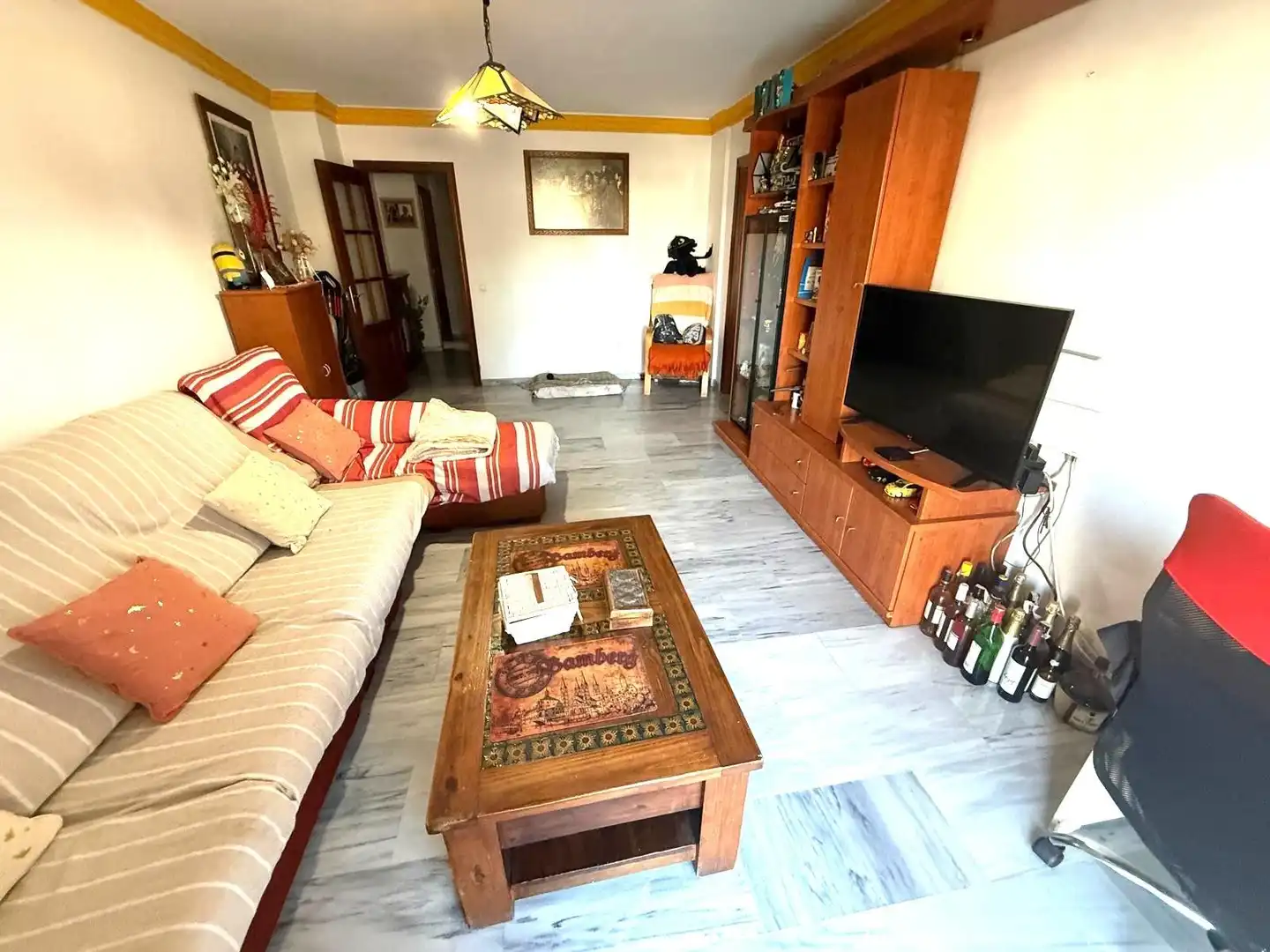 Sala d'estar de Pis en venda en Málaga amb Aire condicionat, Terrassa i Balcó